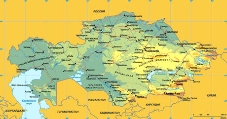 Карта Казахстана