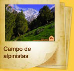Campo de alpinistas en Dugoba