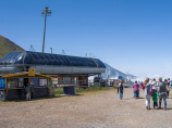 Shymbulak, Kazakhstan. Télécabine